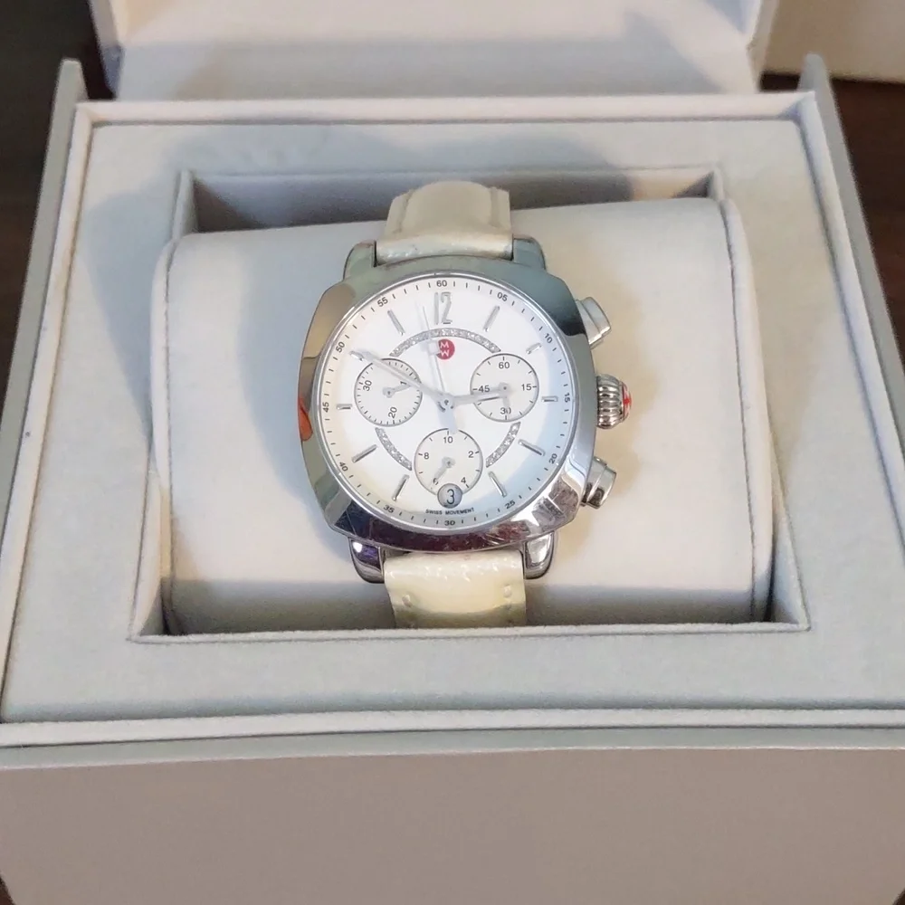 Authentic Michele Ascalon diamond watch